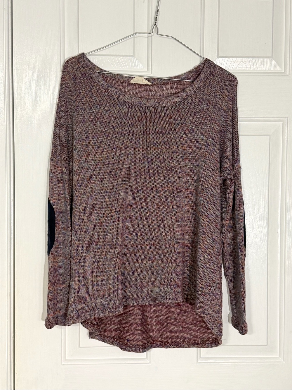 Bo Bel long sleeve Multicolor Top Elbow Patches Small